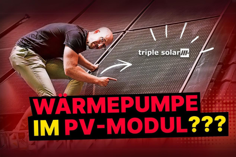 Triple Solar PVT-System im Youtube Video von Money for Future