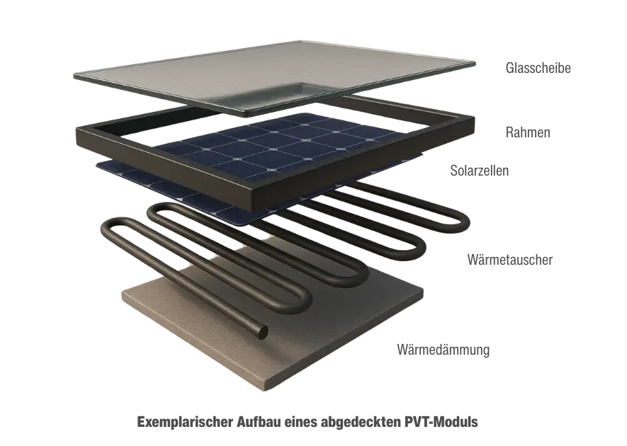 Abgedecktes PVT-Modul - Aufbau und Bestandteile