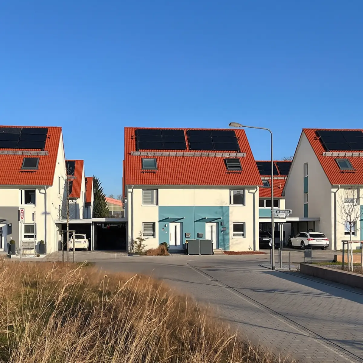 Triple Solar PVT-Anlagen in Wohnsiedlung